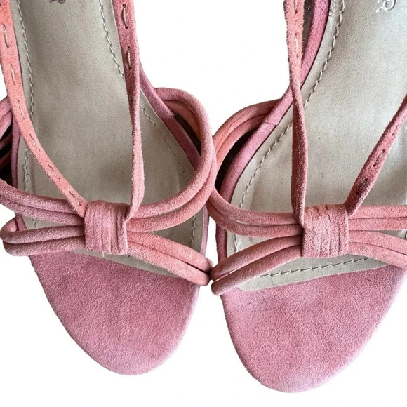 Gibson Latimer Coral Strappy Block Heel Leather Sandals womens size 8 - Picture 5 of 11